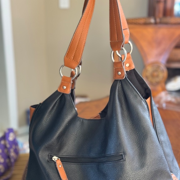 ROSETTI Two-Toned Black and Brown OTS Large Bag Like New! - Picture 8 of 10